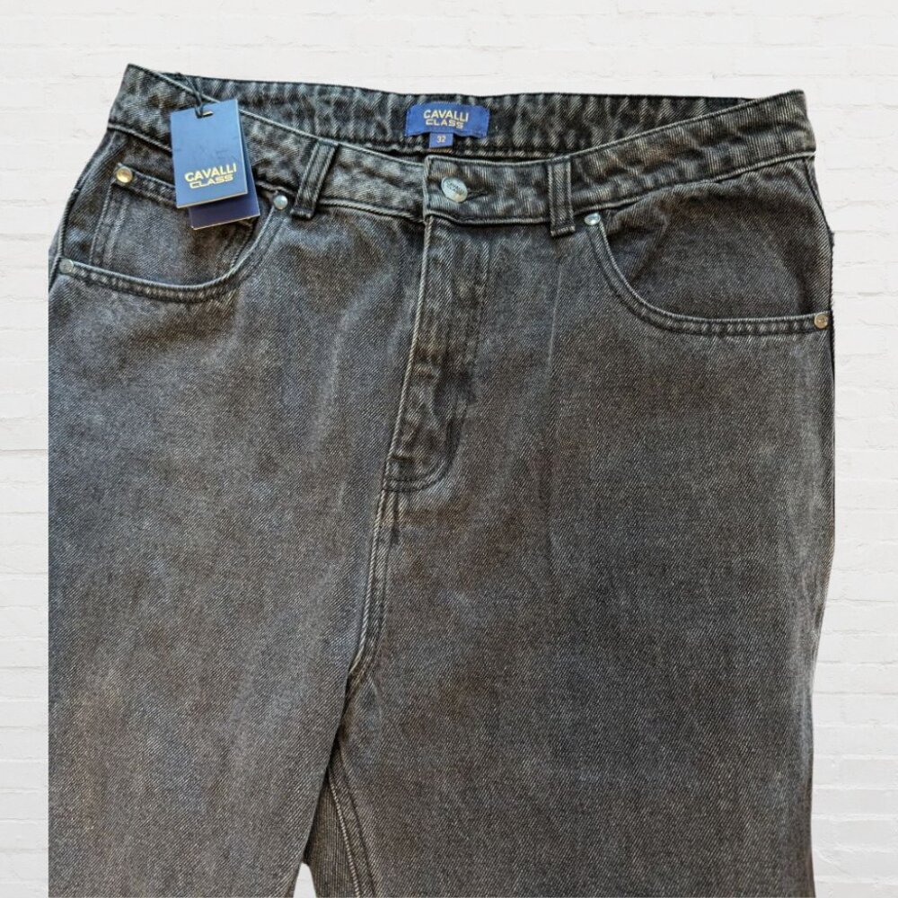 Cavalli Class High Rise Cropped Jeans - Picture 3 of 4